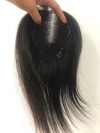 Ladies' Swiss Network Small area skin-like scalp hair replacement tablets in stock, with side-swept bangs that can be trimmed into real hair Specification image